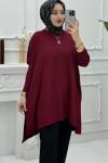 Seren Triko Tunik Bordo